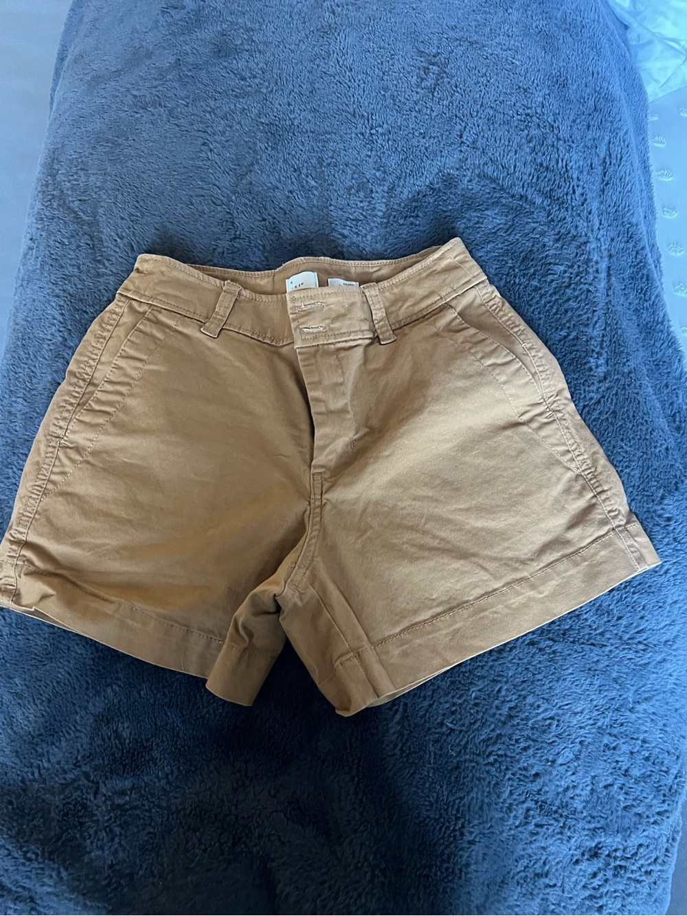 a new day Tan Cotton Twill Bermuda Shorts. Size 2